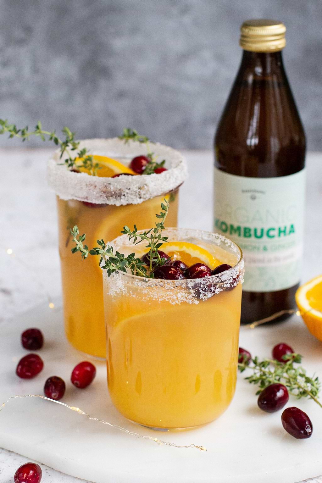 Mocktail au Kombucha Citron & Gingembre Bio